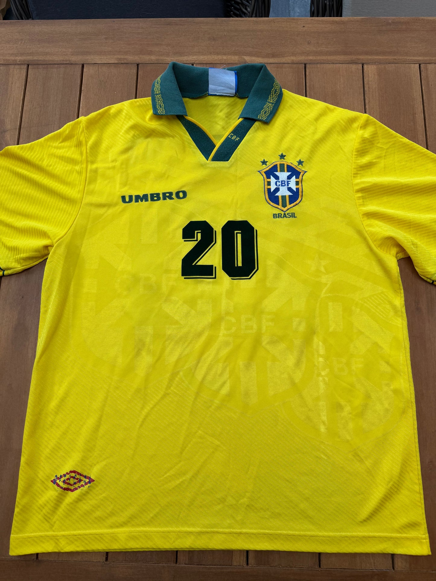 Brazil 1993/1994 Home Shirt (#20 Ronaldo) (L)