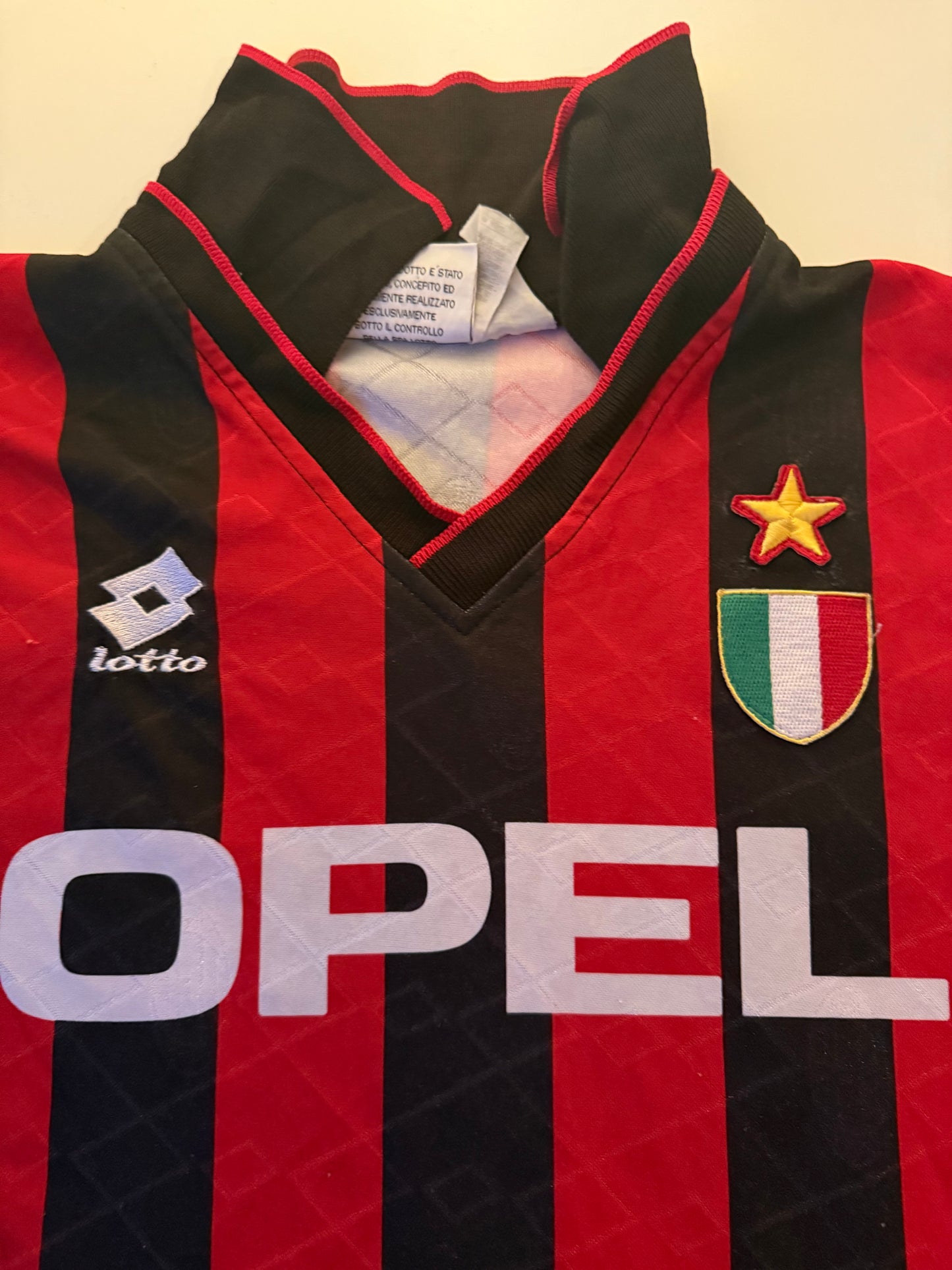 AC Milan 1995-1996 Home Champions League Shirt (L/XL)