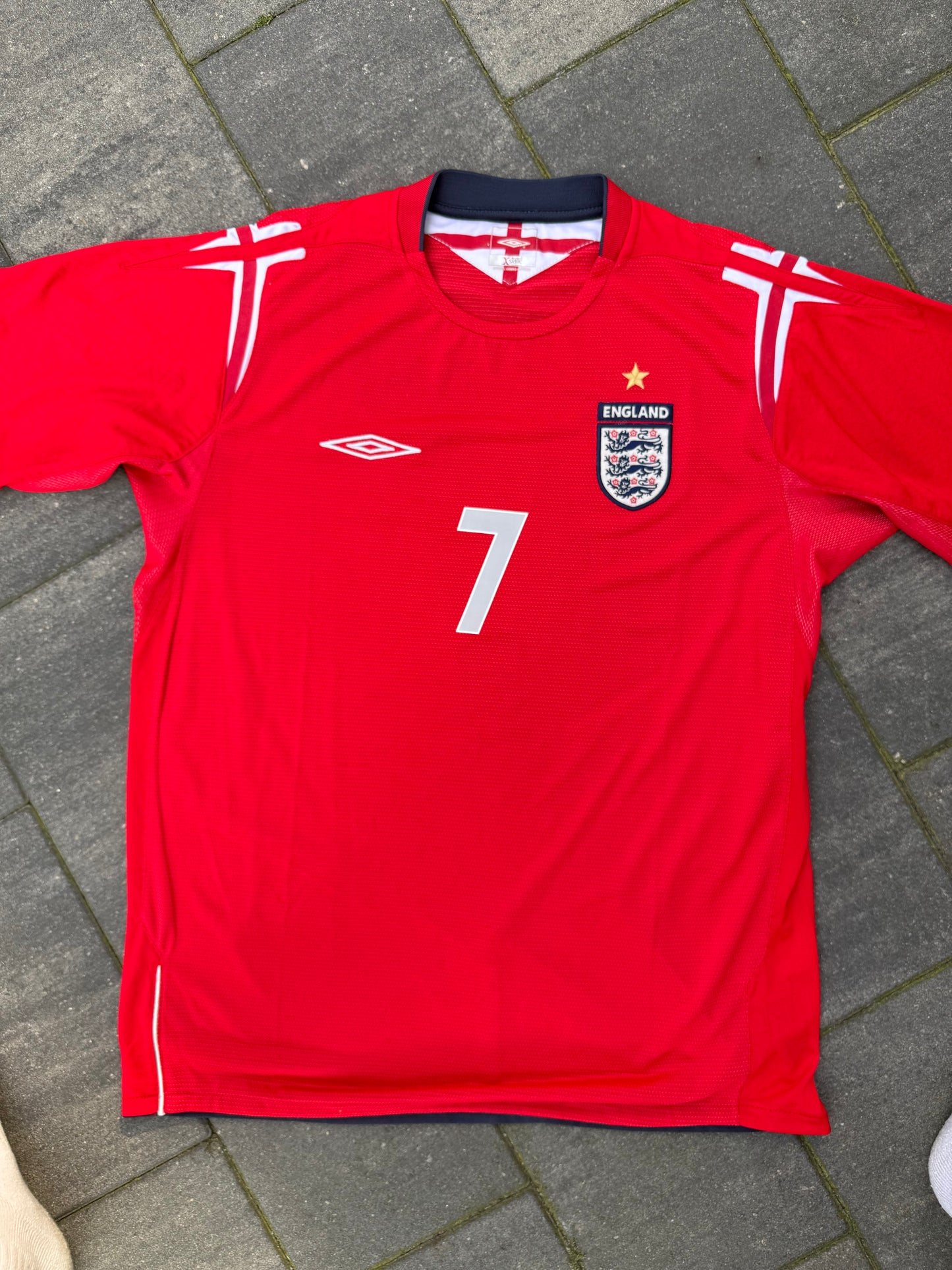 England 2004/2006 Away (#7 Beckham) (L)
