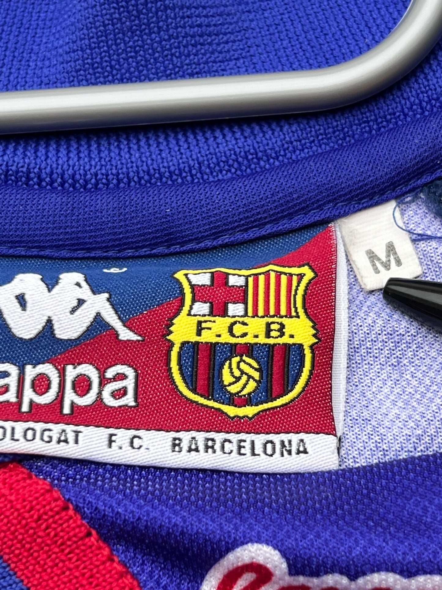 Barcelona 1995/1997 Home Shirt #23 De La Peńa (Size M fits L)
