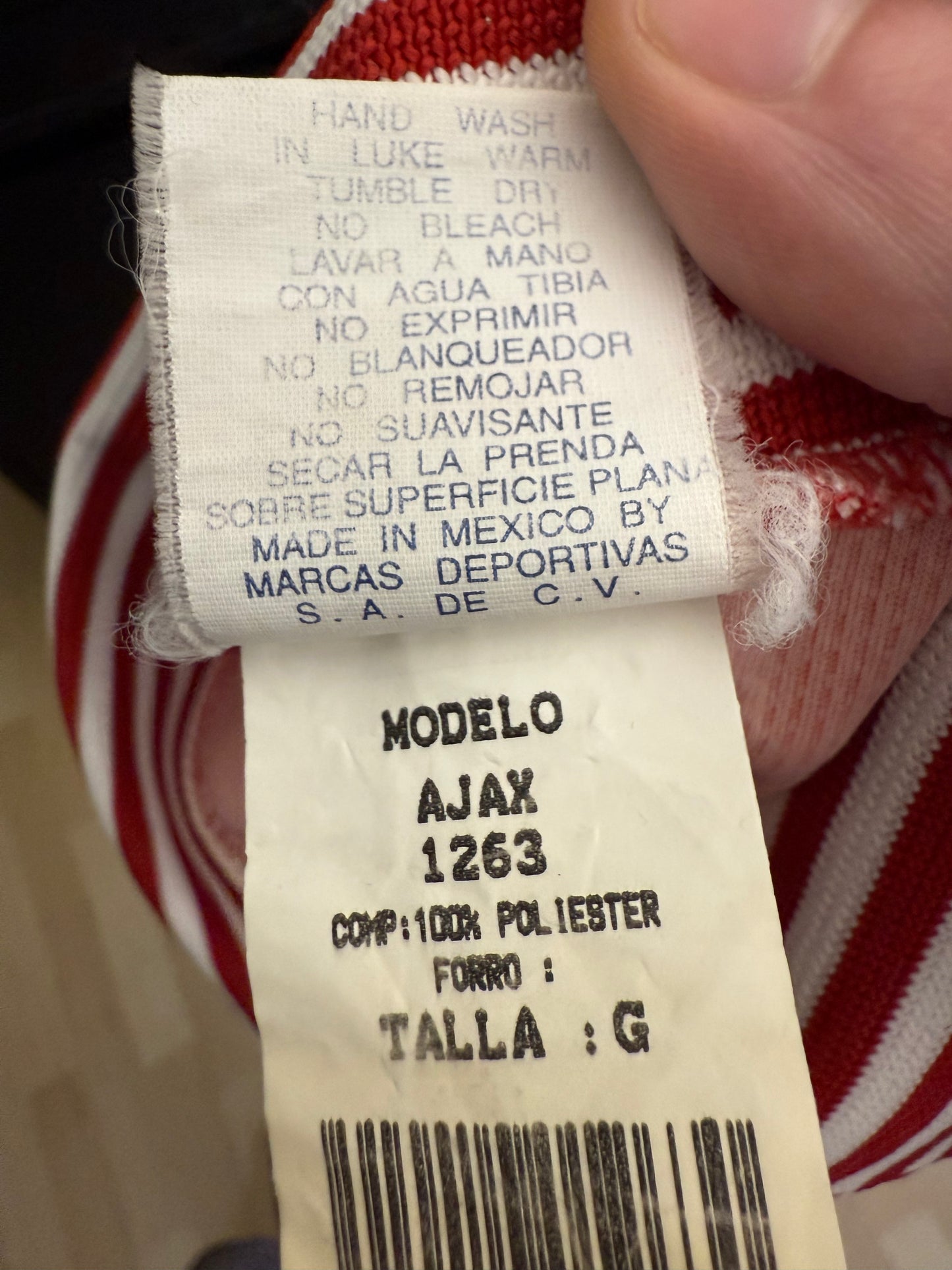 Ajax 1995/1996 Home Shirt (XL) (Mexican Version)