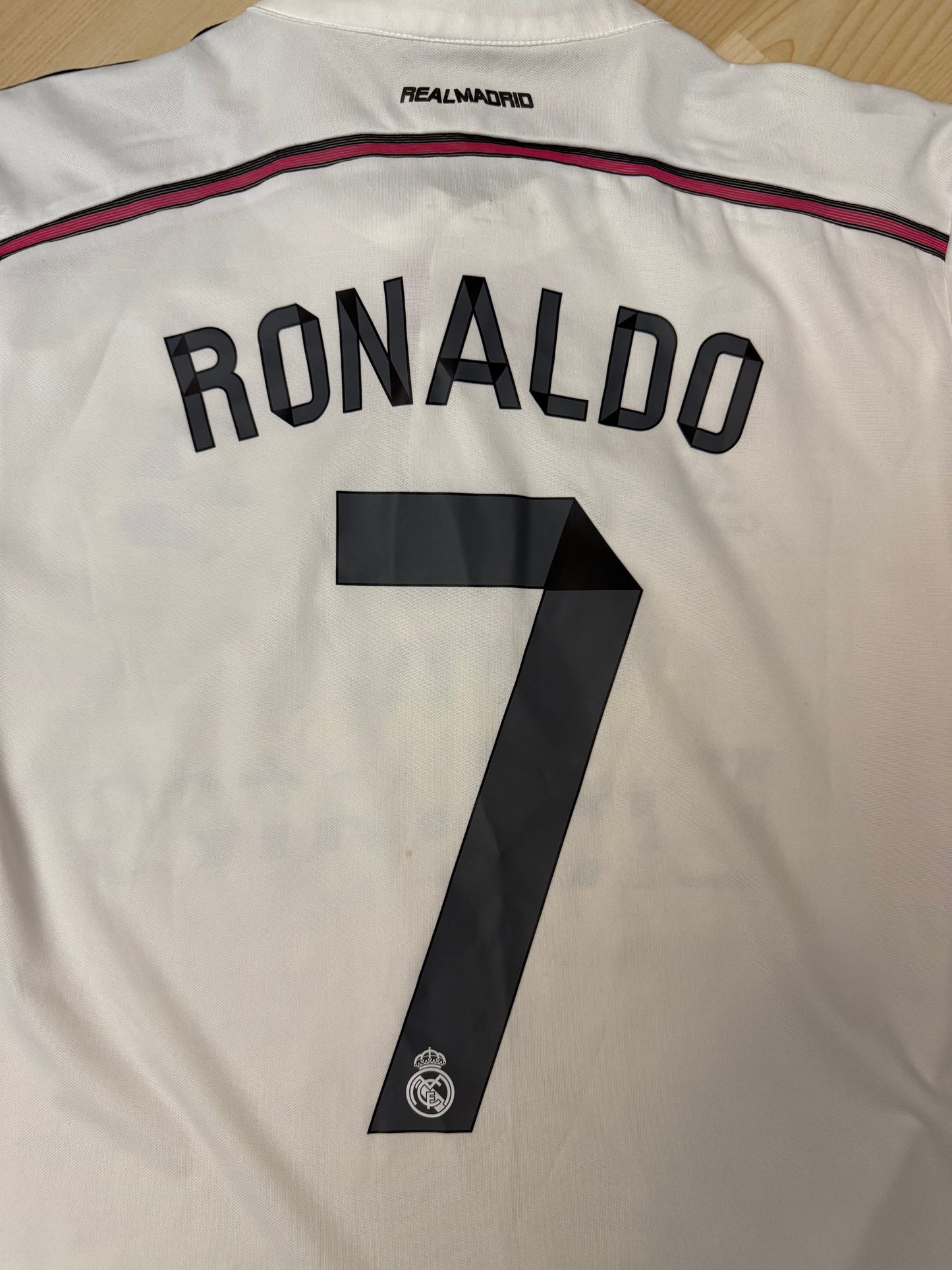 Real Madrid 2014/2015 Home Shirt (#7 Ronaldo) Player Version (L)
