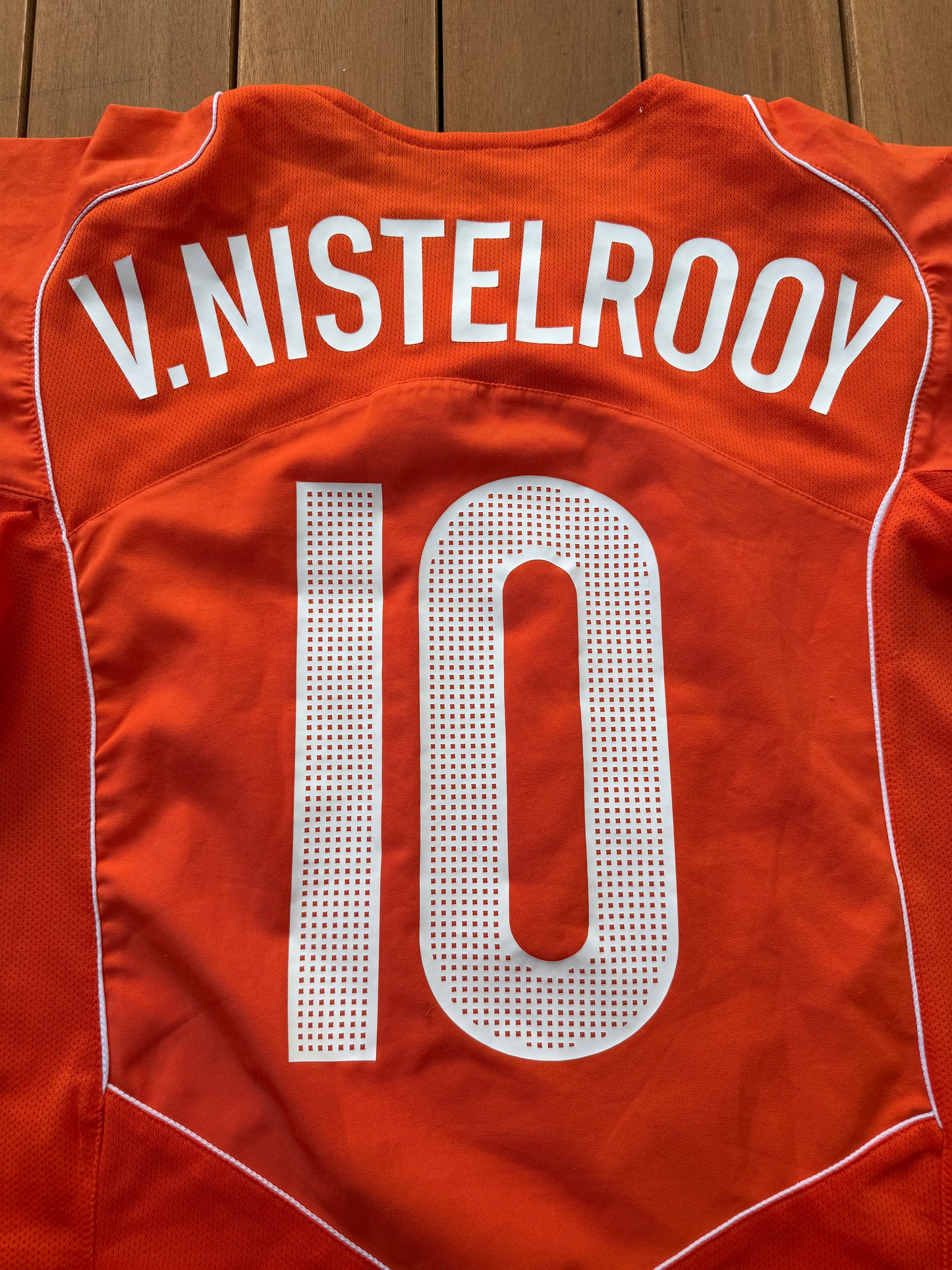 Netherlands 2004/2006 Home Shirt (#10 Van Nistelrooy) (M)