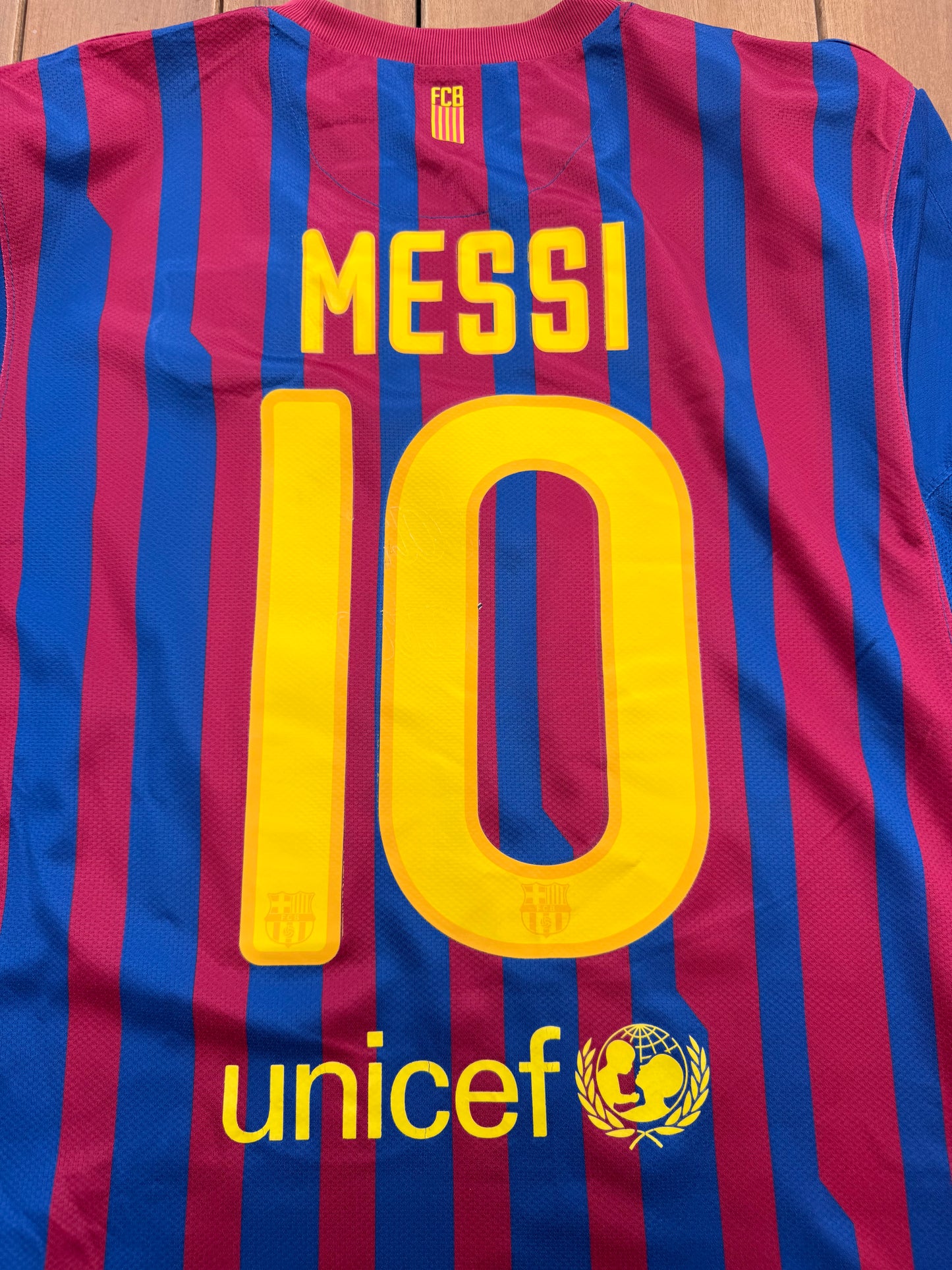 Barcelona 2011/2012 Home Shirt (#10 Messi) (M)