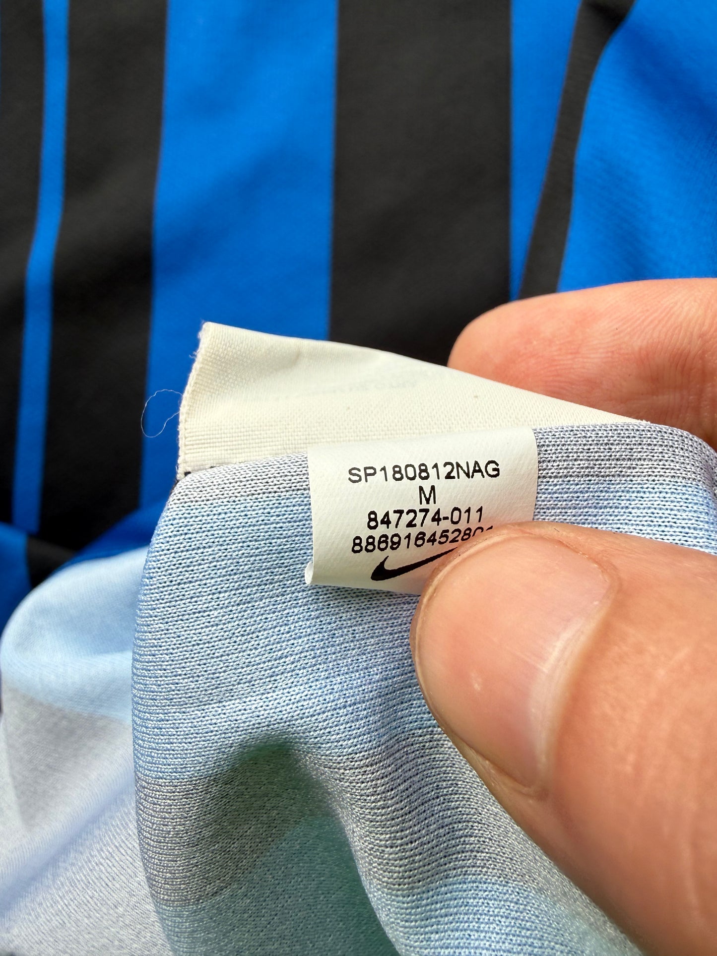 Inter Milan 2017/2018 Home Shirt (#25 Miranda) (M)