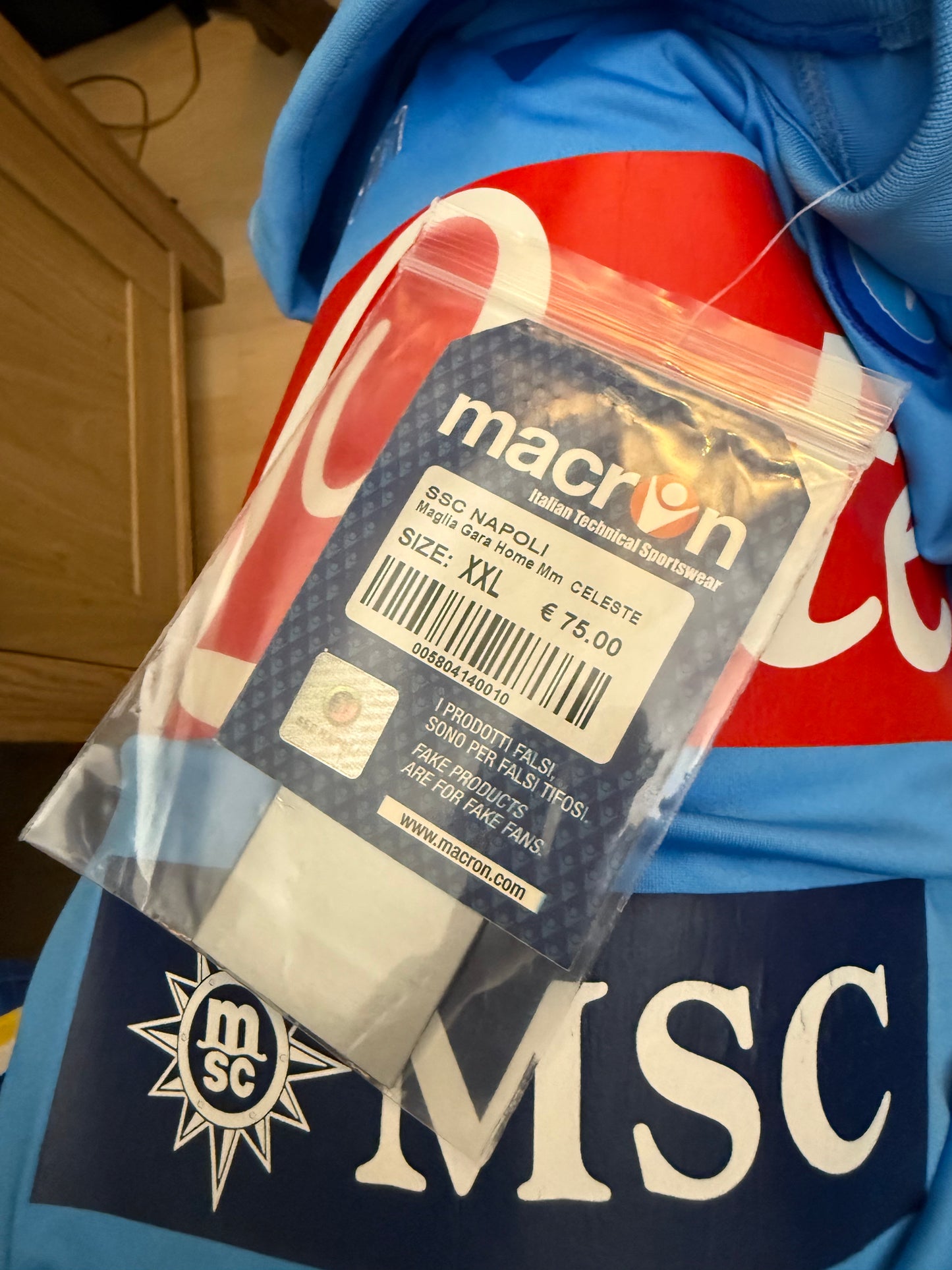 Napoli BNWT 2012/2013 Home Shirt (#7 Cavani) (XL)