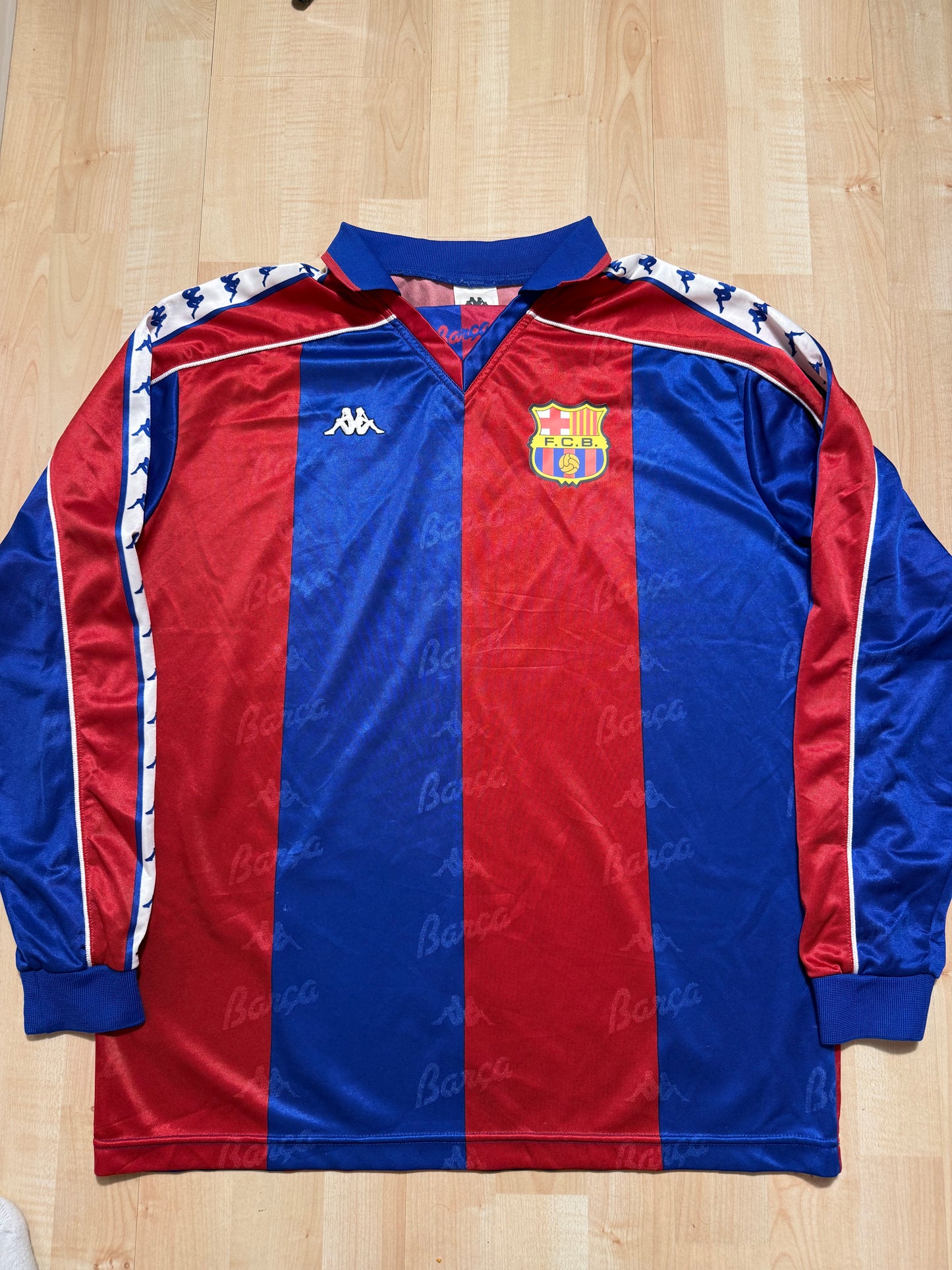Barcelona 1992/1995 Home Shirt Longsleeve (Jaspo) (L)