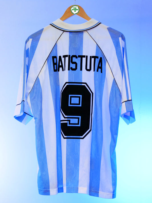 Argentina 1996 Home Shirt #9 Batistuta (XL)