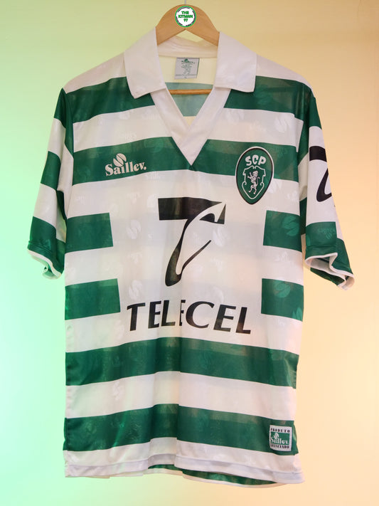Sporting Lisbon 1995/1996 Home Shirt Saillev (XL)