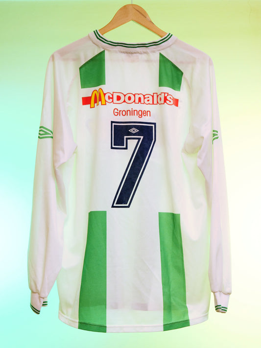 Fc Groningen 2001/2002 Home Shirt Matchworn (XL)