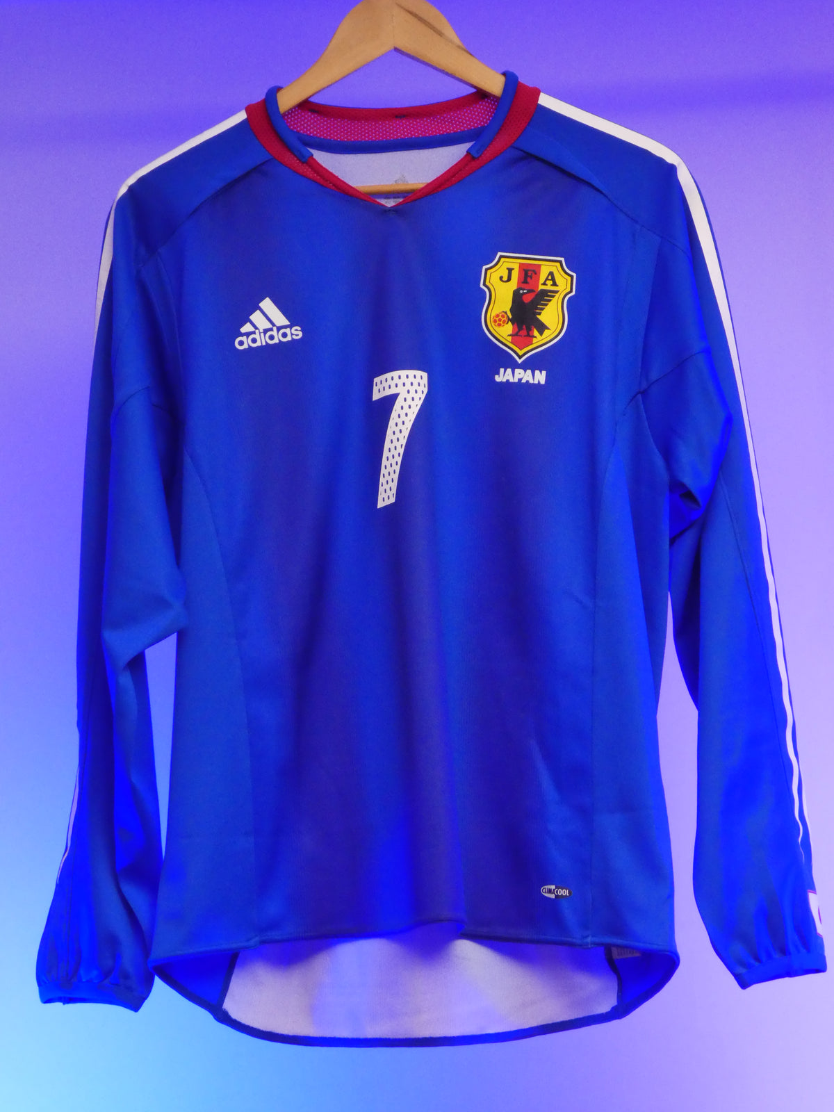 Japan 2004/2005 Home Shirt Longsleeve (#7 Nakata) (M)