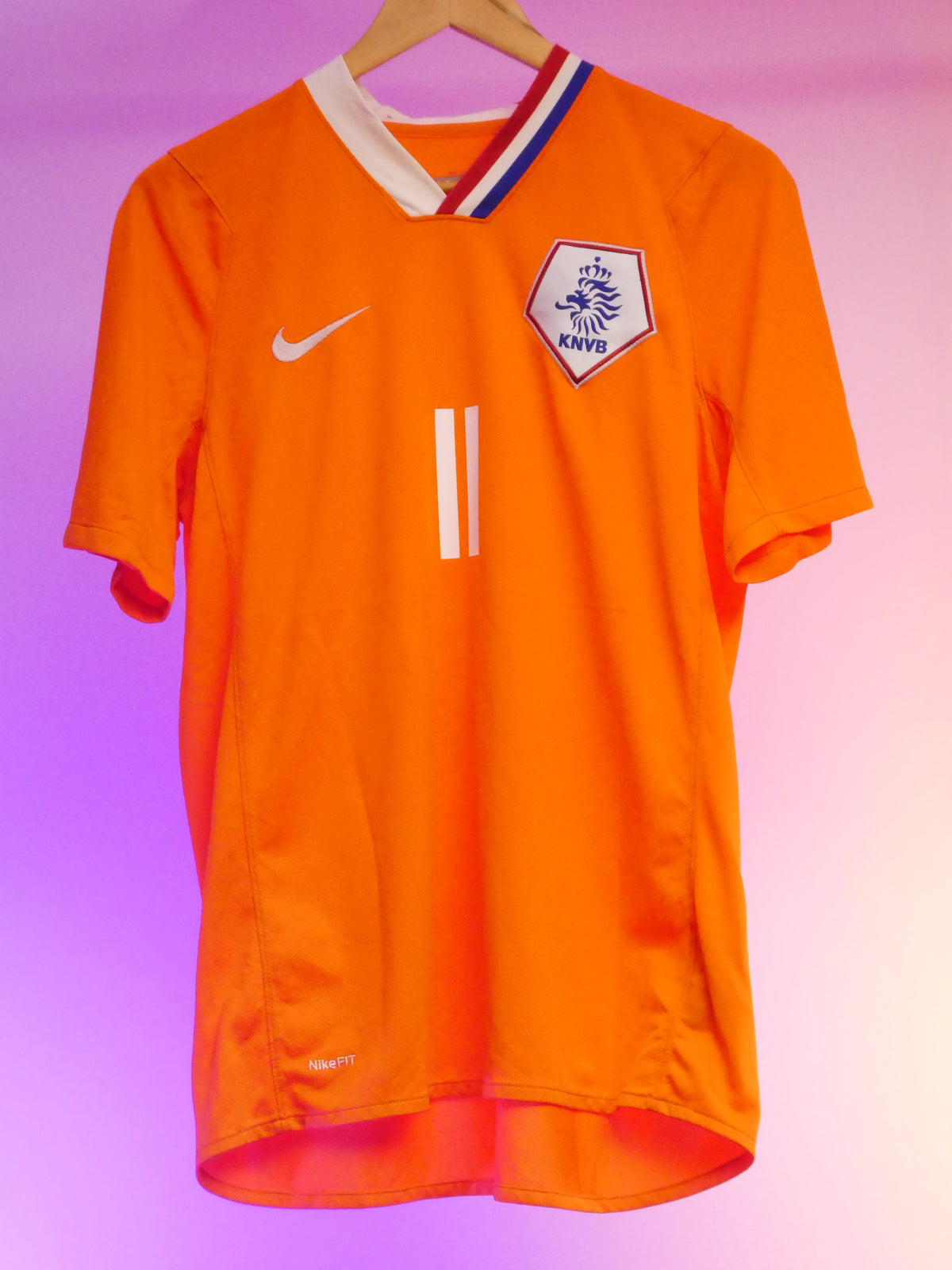 Netherlands 2008 Home Shirt (#11 Robben) (M)