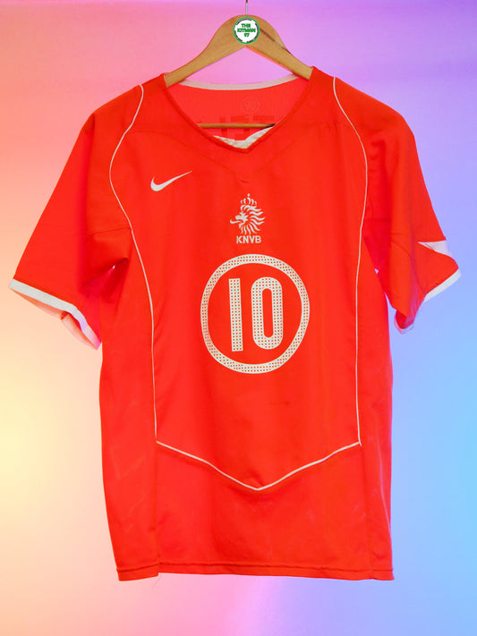 Netherlands 2004/2006 Home Shirt (#10 Van Nistelrooy) (M)