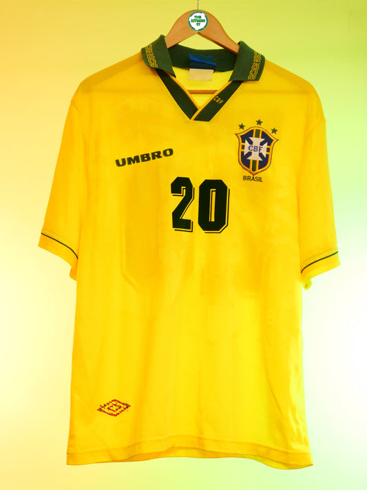 Brazil 1993/1994 Home Shirt (#20 Ronaldo) (L)