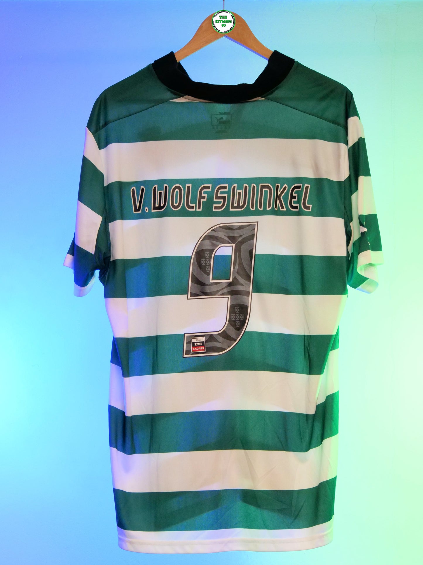 Sporting Lisbon 2012/2013 Home Shirt (#9 Van Wolfswinkel) (XXL)