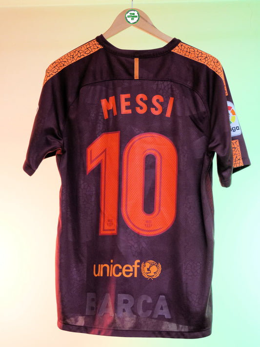 FC Barcelona 2017-2019 Away Shirt (#10 Messi) (L)