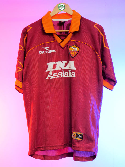AS Roma 1999/2000 Home Shirt (#10 Totti) (L)