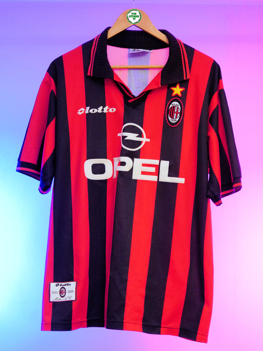 AC Milan 1997/1998 Home Shirt (#14 Weah) (XL)