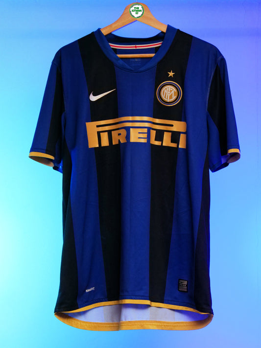 Inter Milan 2008/2009 Home Shirt (#7 Figo) (M)