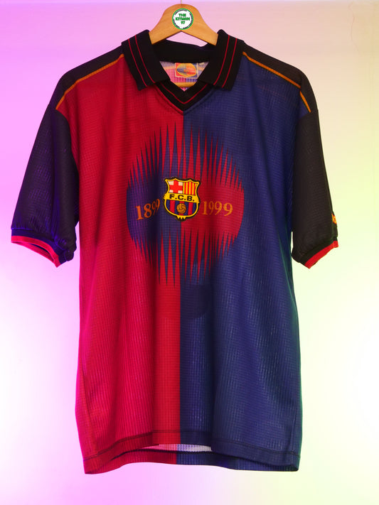 Barcelona Centenary Fan Shirt (#9 Kluivert) (L)