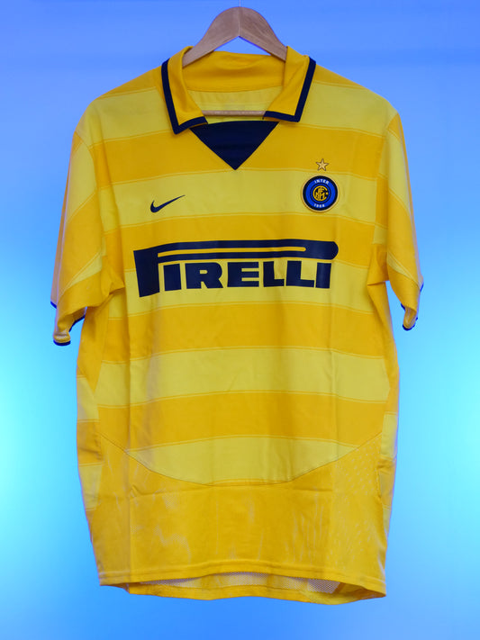 Inter Milan 2003/2004 Away Shirt (#4 Zanetti) (M)