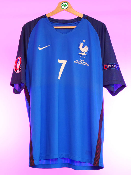 France 2016/2017 Home Shirt (#7 Griezmann) (XL)