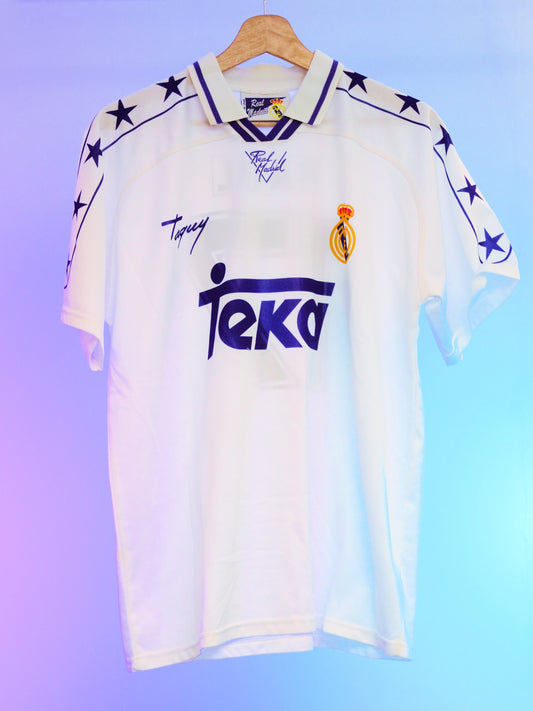 Real Madrid 1994/1996 Home Shirt Taguy (#17 Raul) (XL)
