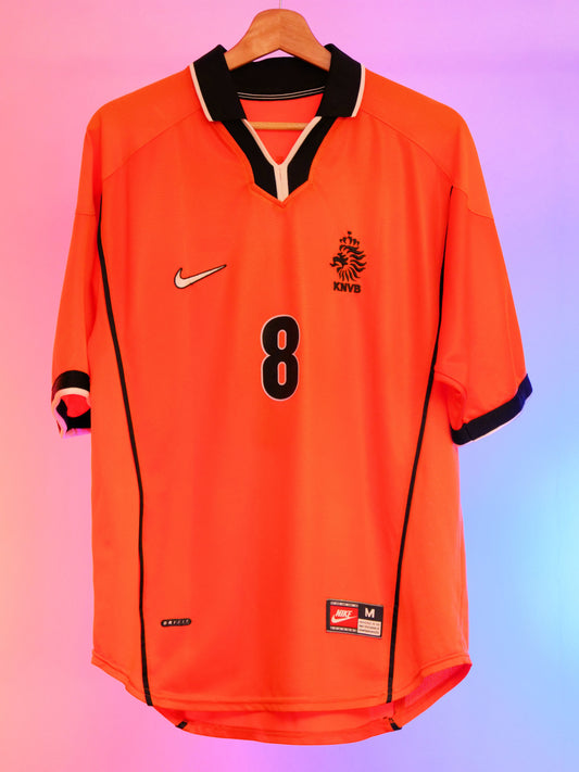 Netherlands 1998 Home Shirt (#8 Bergkamp) (M)