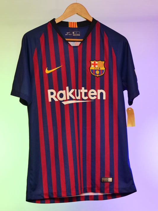 Barcelona 2018/2019 Home Shirt (#10 Messi) (M)