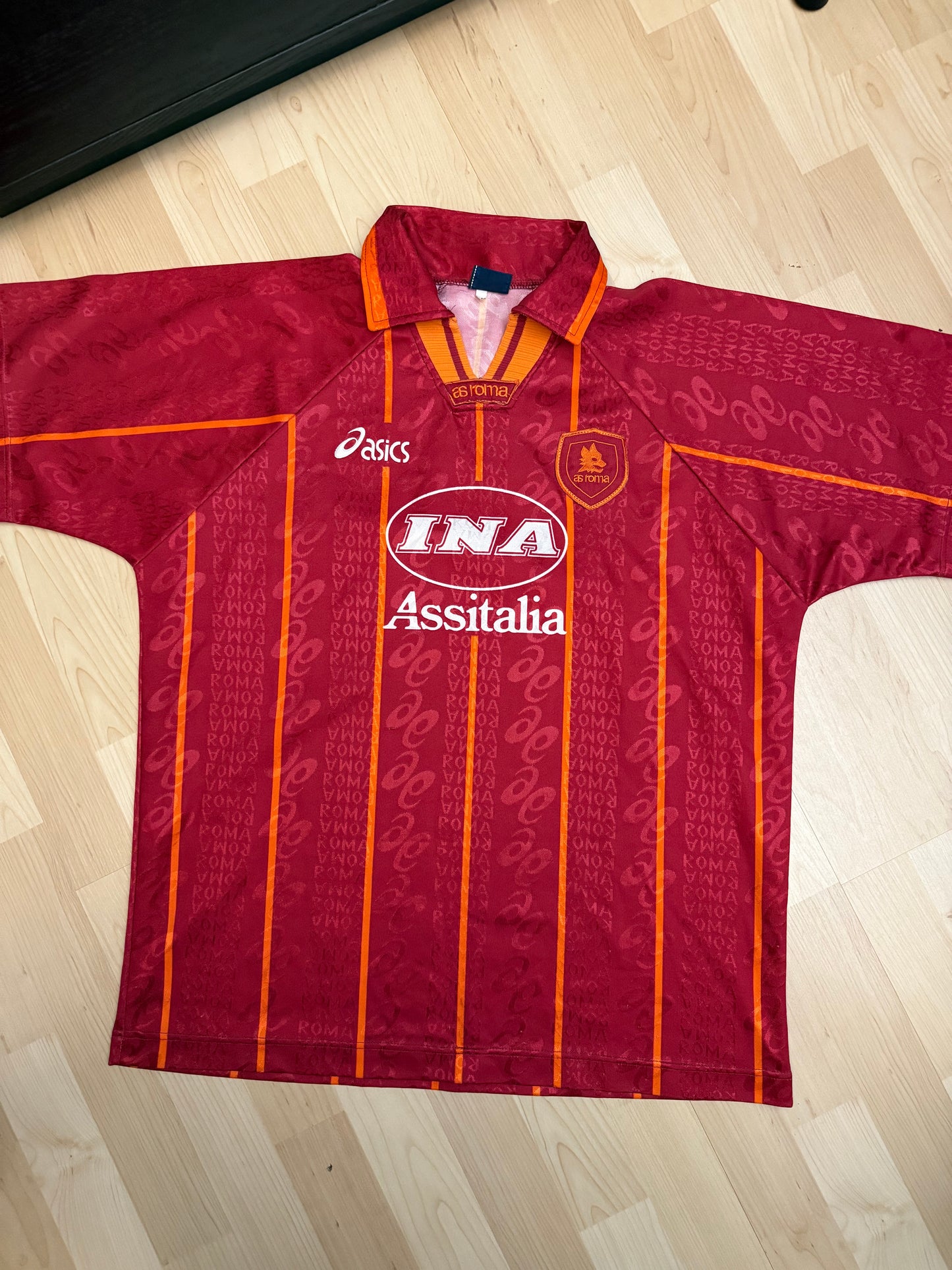AS Roma 1995/1996 Home Shirt 1995/1996 (M/L)