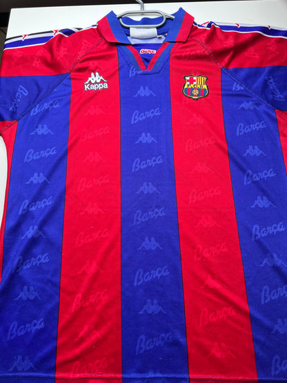 Barcelona 1995/1997 Home Shirt #23 De La Peńa (Size M fits L)