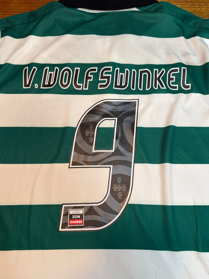 Sporting Lisbon 2012/2013 Home Shirt (#9 Van Wolfswinkel) (XXL)