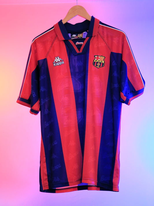 Barcelona 1995/1997 Home Shirt #23 De La Peńa (Size M fits L)
