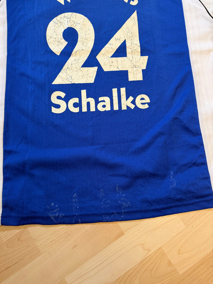 Schalke 04 1998/1999 Home Shirt (#24 Wilmots) (XL)