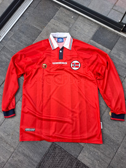 Norway 1998 Home Shirt Longsleeve (Rare) (XL)