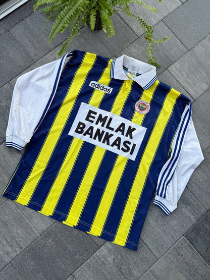 Fenerbahçe 1997/1998 Matchworn Home Shirt (#9) (XL)