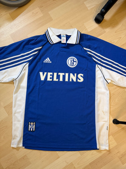 Schalke 04 1998/1999 Home Shirt (#24 Wilmots) (XL)