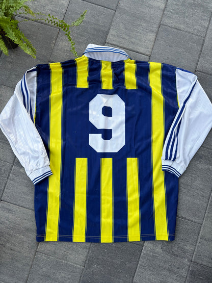 Fenerbahçe 1997/1998 Matchworn Home Shirt (#9) (XL)