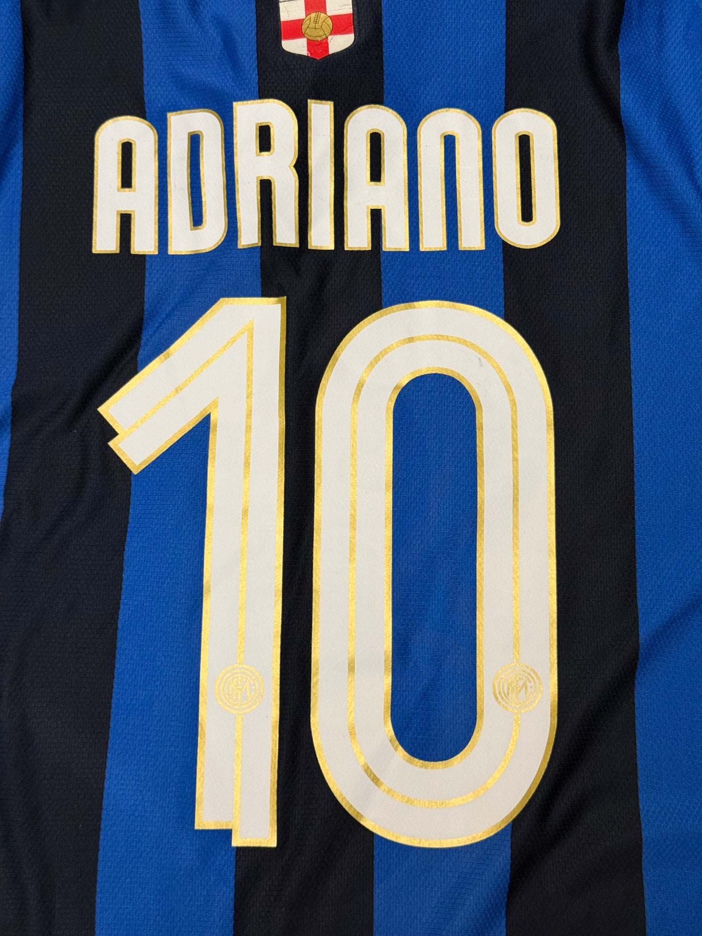 Inter Milan 2007/2008 Home Shirt (#10 Adriano) (L)