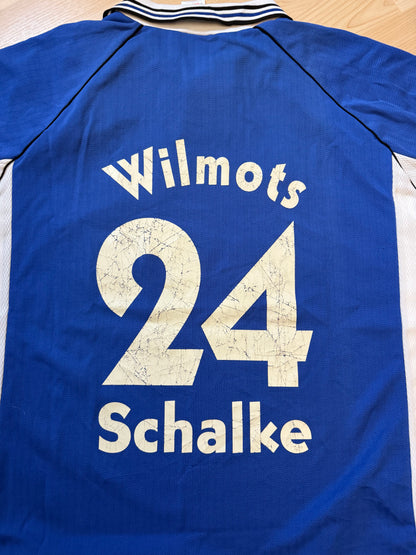 Schalke 04 1998/1999 Home Shirt (#24 Wilmots) (XL)