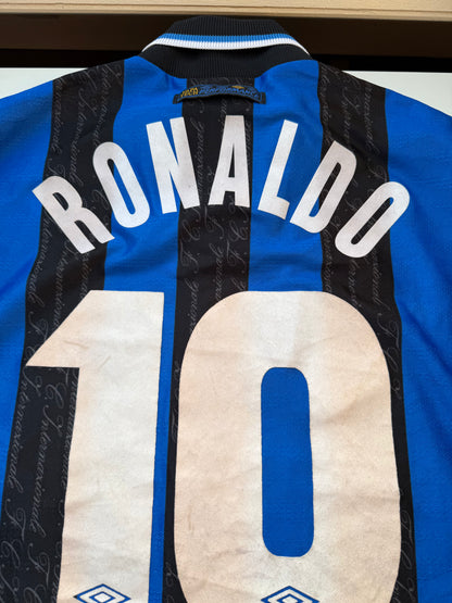 Inter Milan 1997/1998 Home Shirt #10 Ronaldo (XL)
