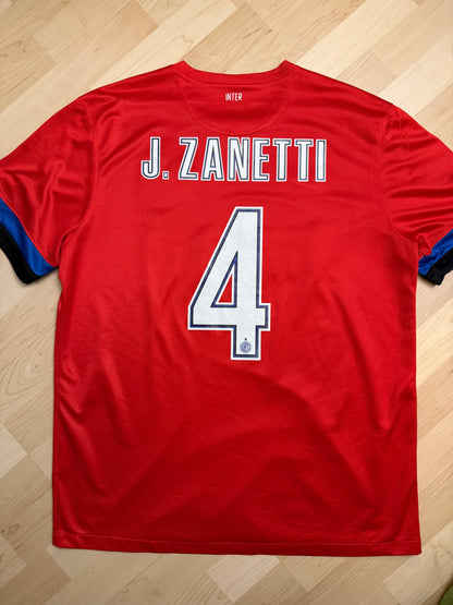 Inter Milan 2012/2013 Away Shirt (#4 Zanetti) (XL)