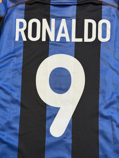 Inter Milan 1999/2000 Home Shirt (#9 Ronaldo) (M/L)