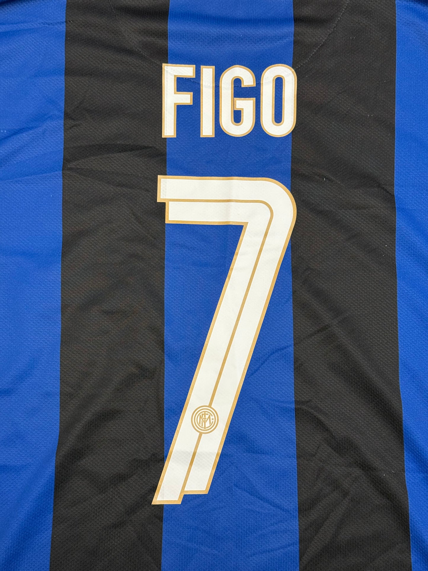 Inter Milan 2008/2009 Home Shirt (#7 Figo) (M)