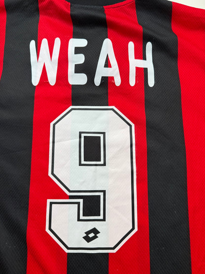 AC Milan 1996/1997 Home Shirt #9 Weah (M)