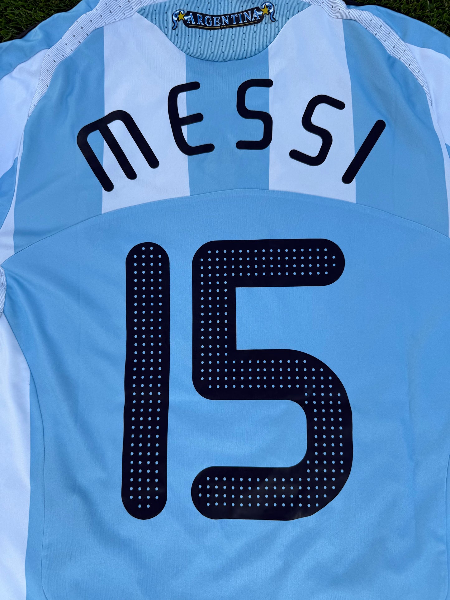 Argentina 2007/2009 Home Shirt (#15 Messi) (M)