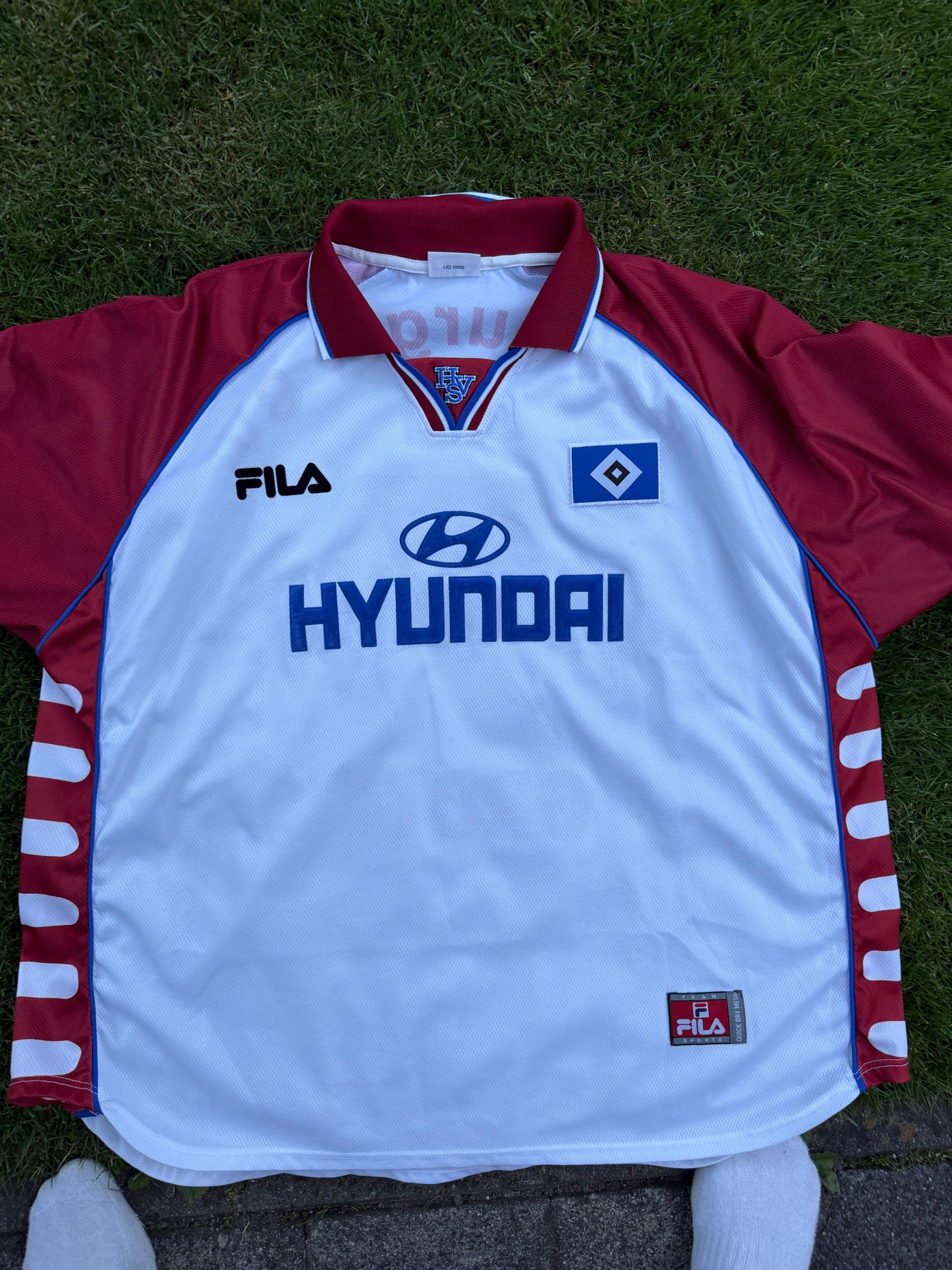 HSV 1999/2000 Home Shirt  (#7 Groth) (XXL)