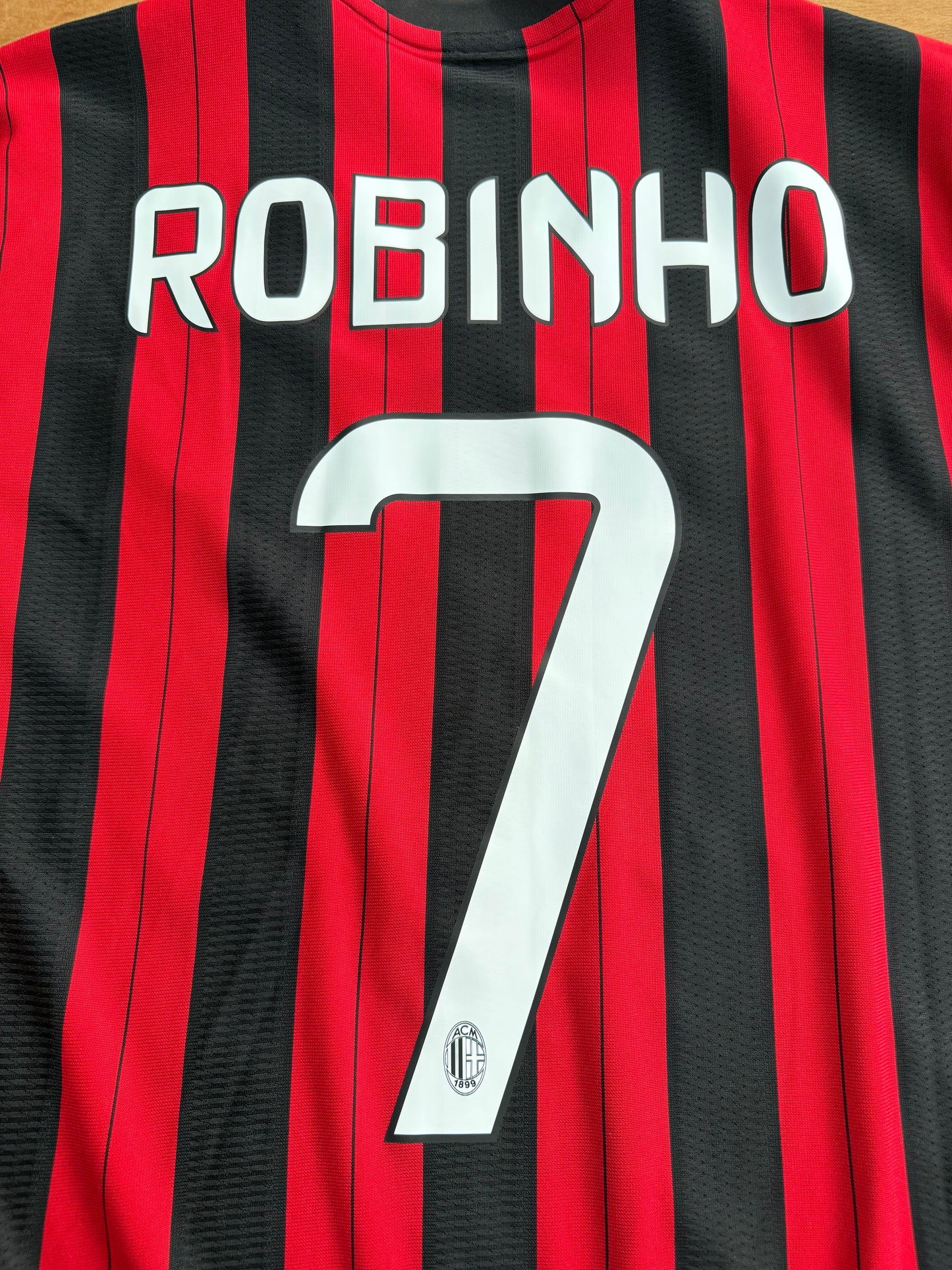 AC Milan 2013/2014 Home Shirt (#7 Robinho) (M)
