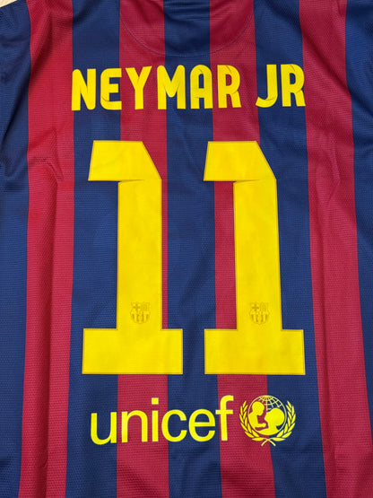 Barcelona 2013/2014 Home Shirt Longsleeve (#11 Neymar) (L)