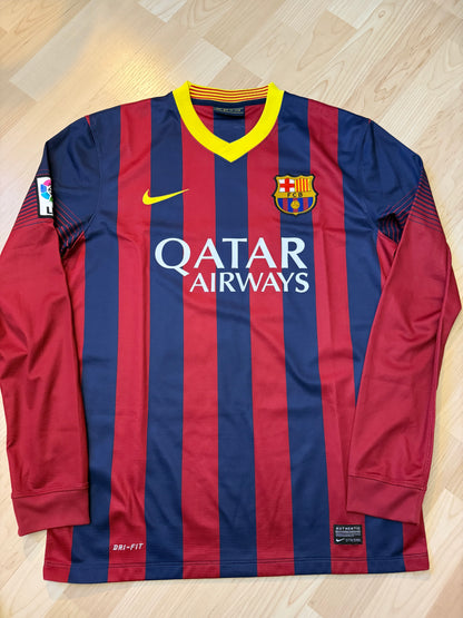 Barcelona 2013/2014 Home Shirt Longsleeve (#11 Neymar) (L)